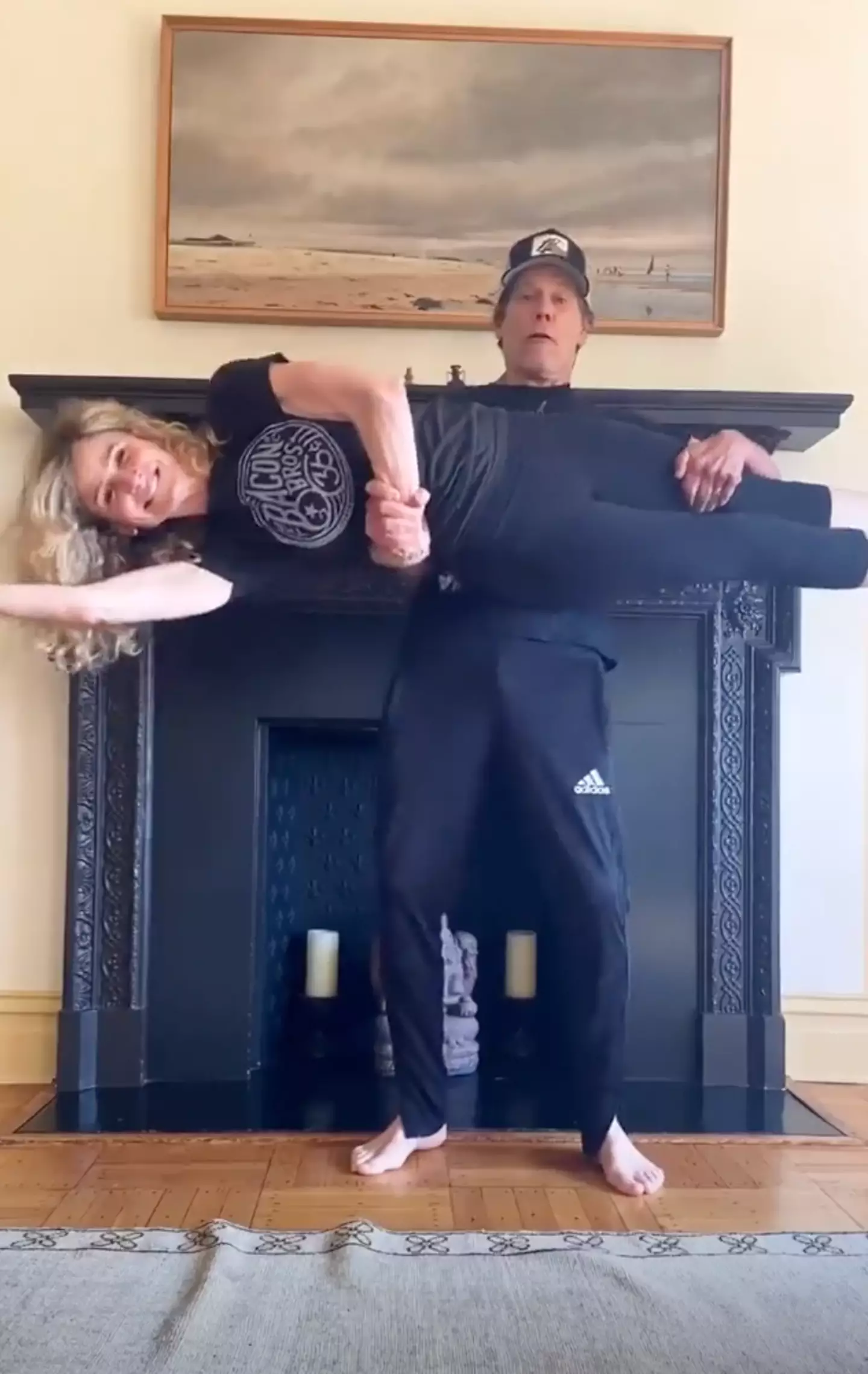 Kevin Bacon and his wife, Kyra Sedgwick, nailed the viral trend.