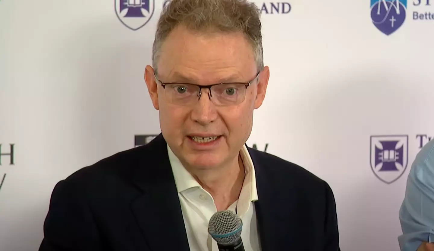 Professor Chris Hayward has been caring for the patient in question (9 News Australia)