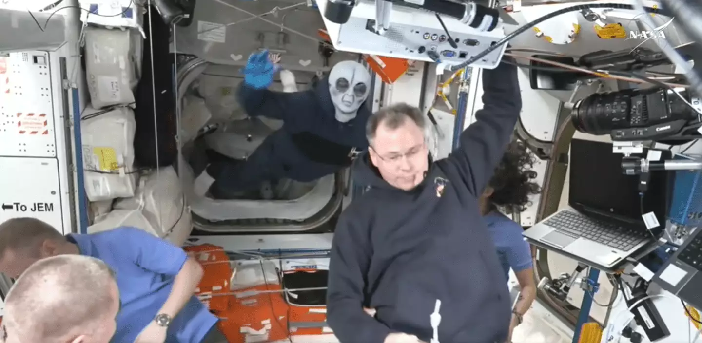 An alien was seen on the ISS (NASA)