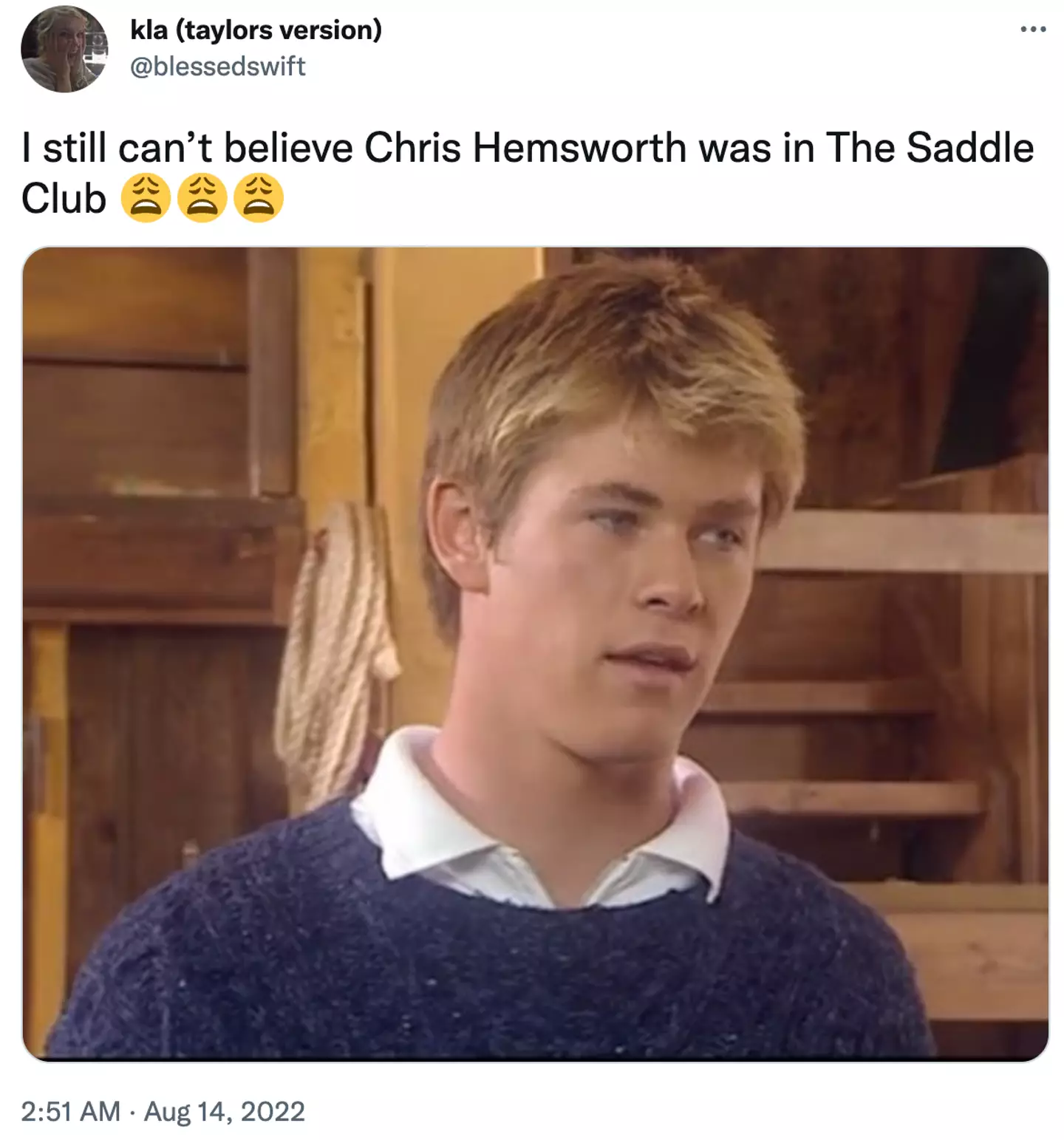 He played a new vet.