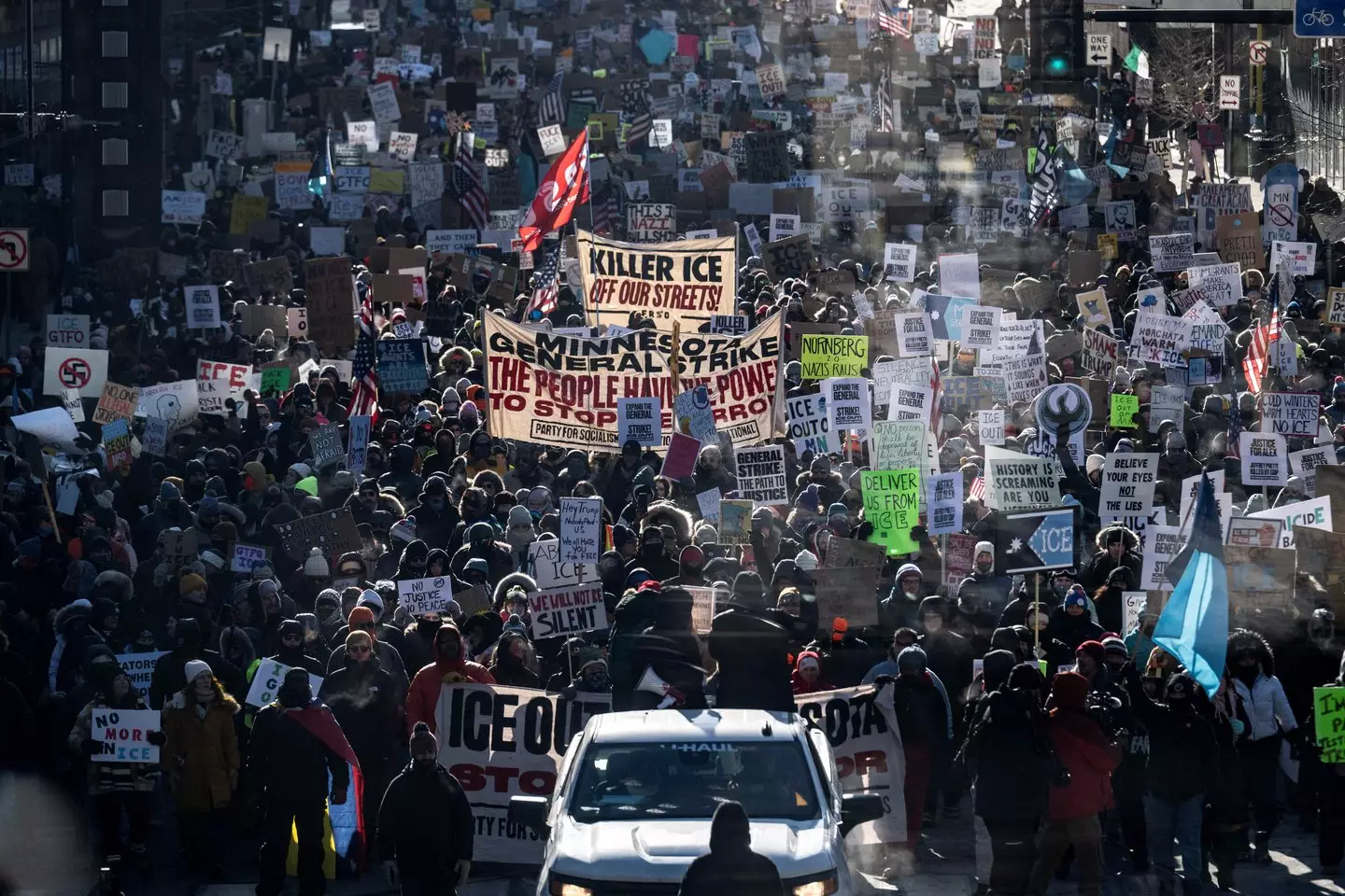 Minneapolis communities have rallied against ICE operations in their city (ROBERTO SCHMIDT / AFP via Getty Images)