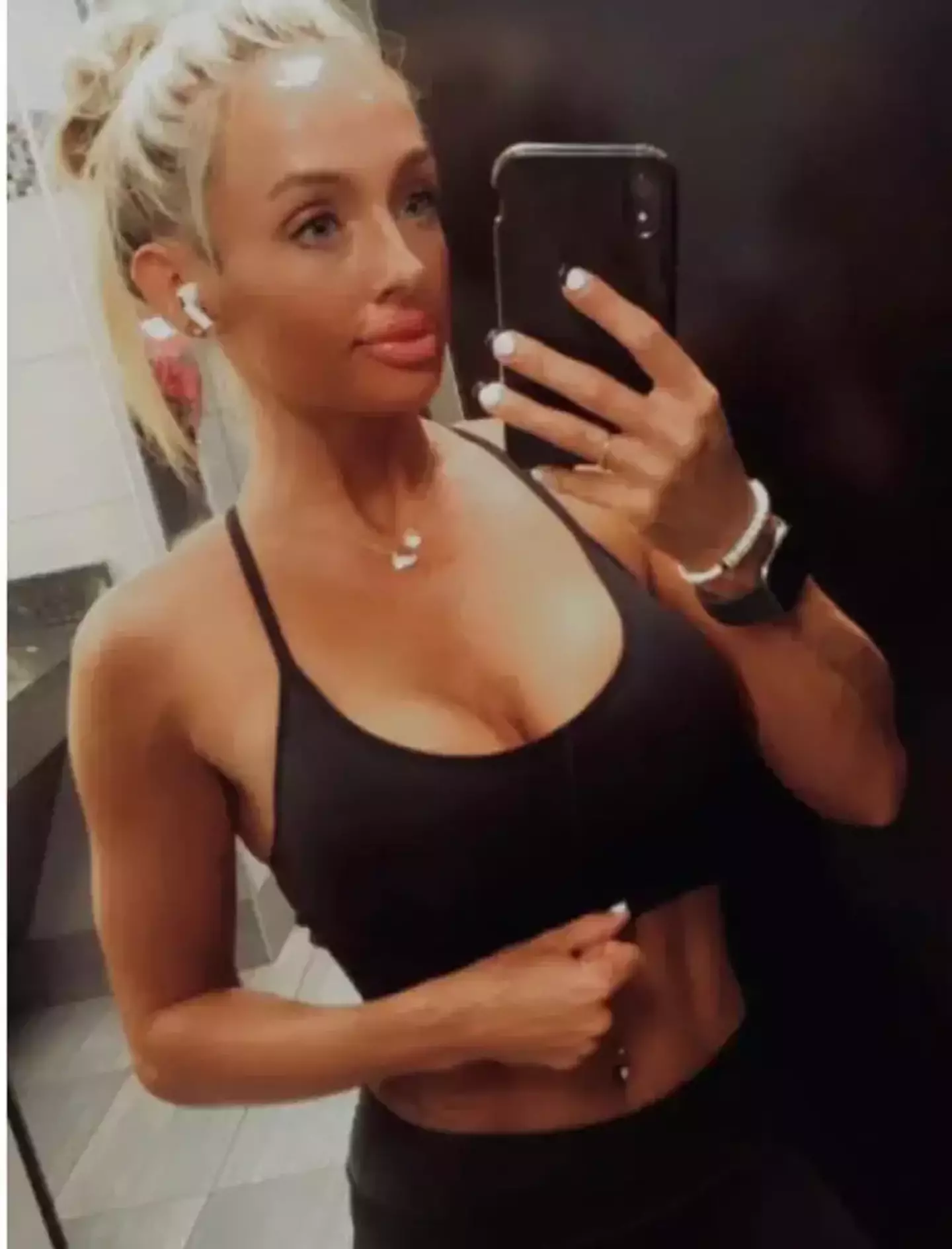 Morin was last seen home wearing a dark tank top, black sports bra, black spandex shorts, and gray sneakers.