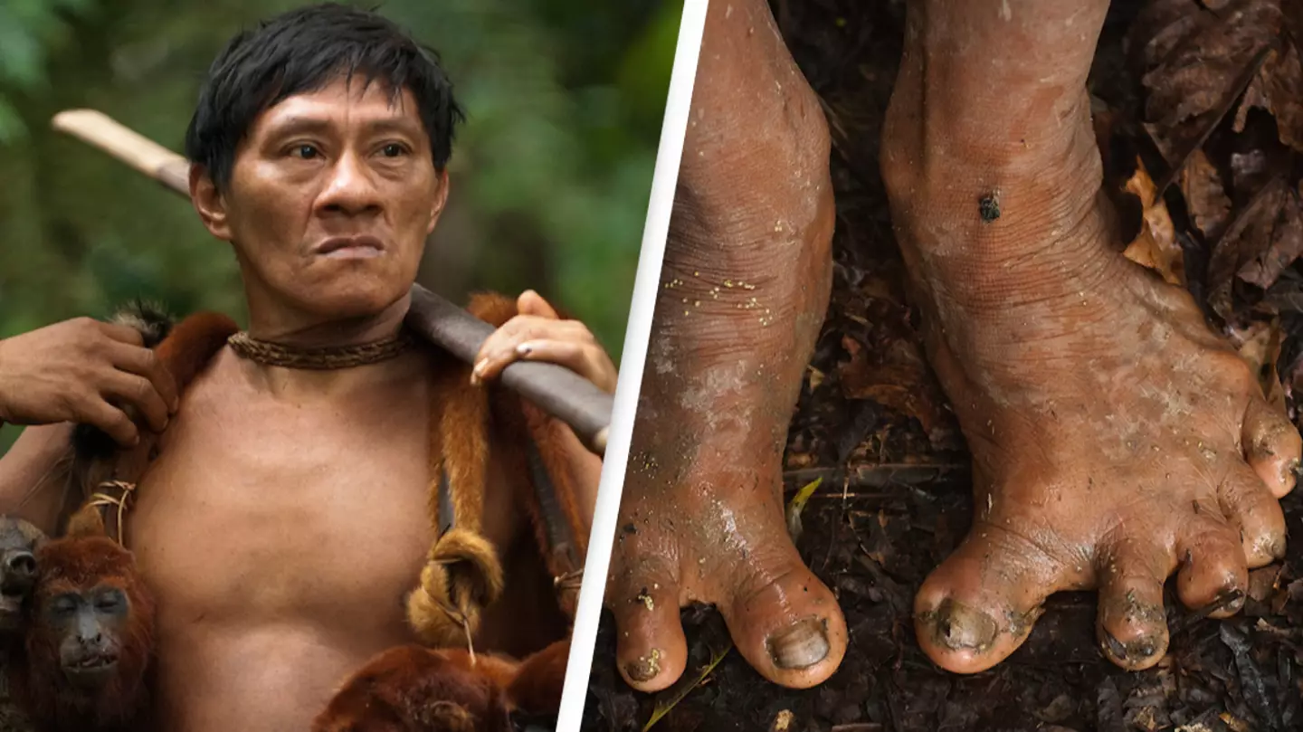 Indigenous people who climb trees regularly to survive have seen major changes to their feet
