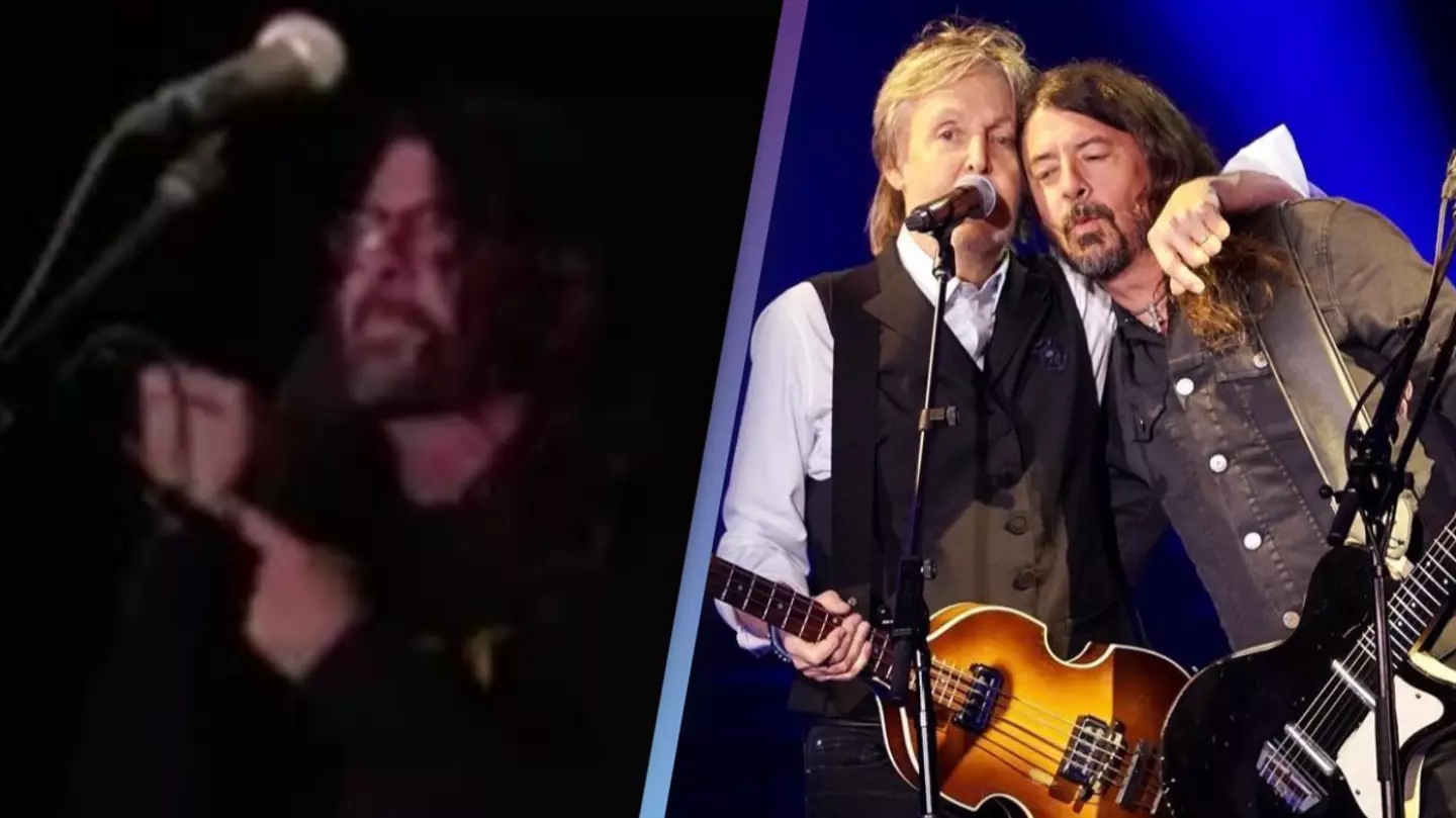 Dave Grohl Appears To Reveal New Taylor Hawkins Tattoo During Surprise Glastonbury Appearance