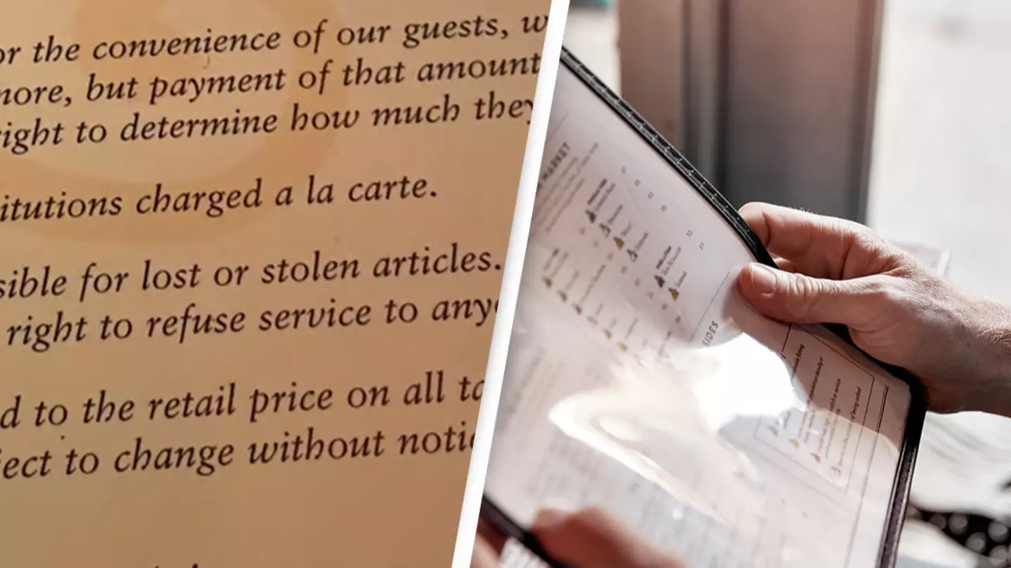 Customers left divided after spotting fine print addressing tipping on restaurant menu
