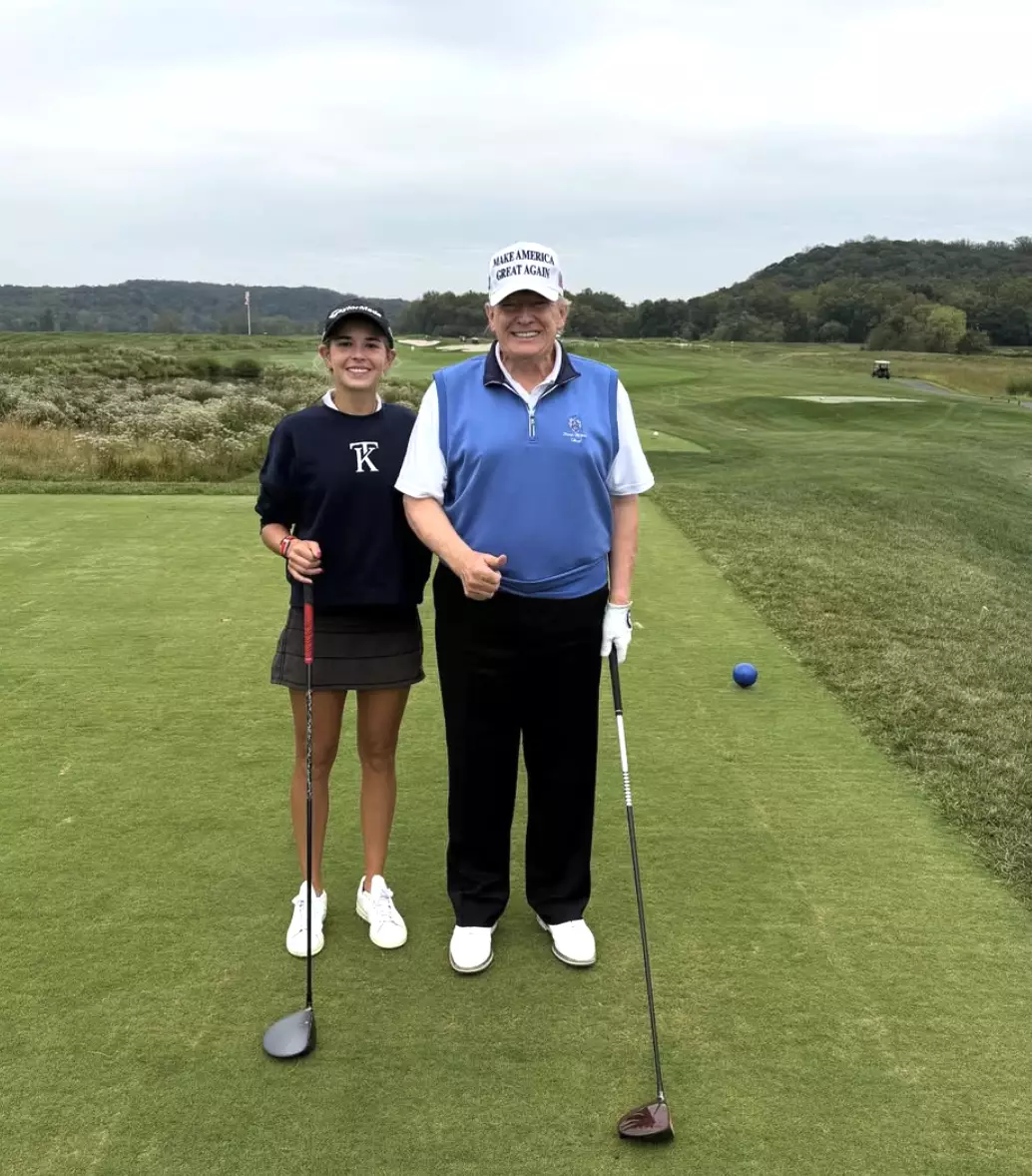 Kai Trump has opened up about what life is like as the granddaughter of the President of the United States (Instagram/@kaitrumpgolfer)