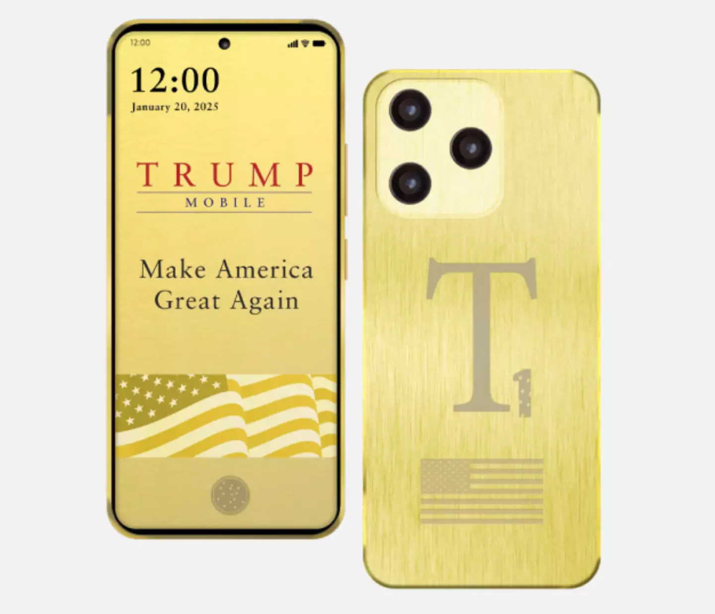 The phone has caused quite a stir online (Trump Mobile)