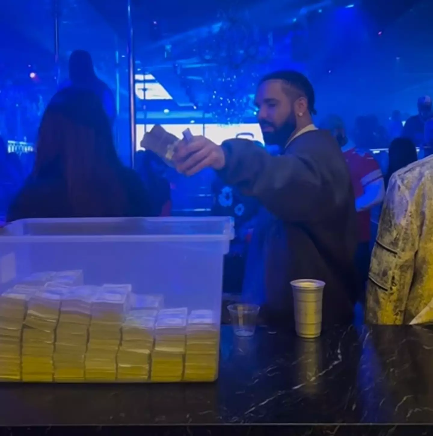 Walk into the club like 'what up, I got a big box full of money'.