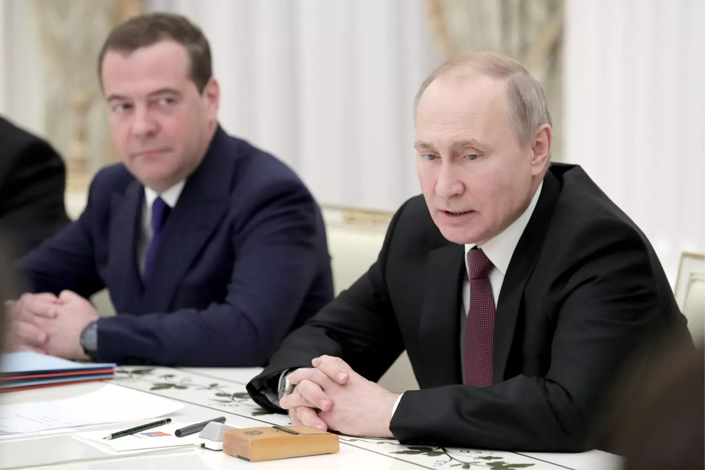 Medvedev and Vladimir Putin (Alamy)