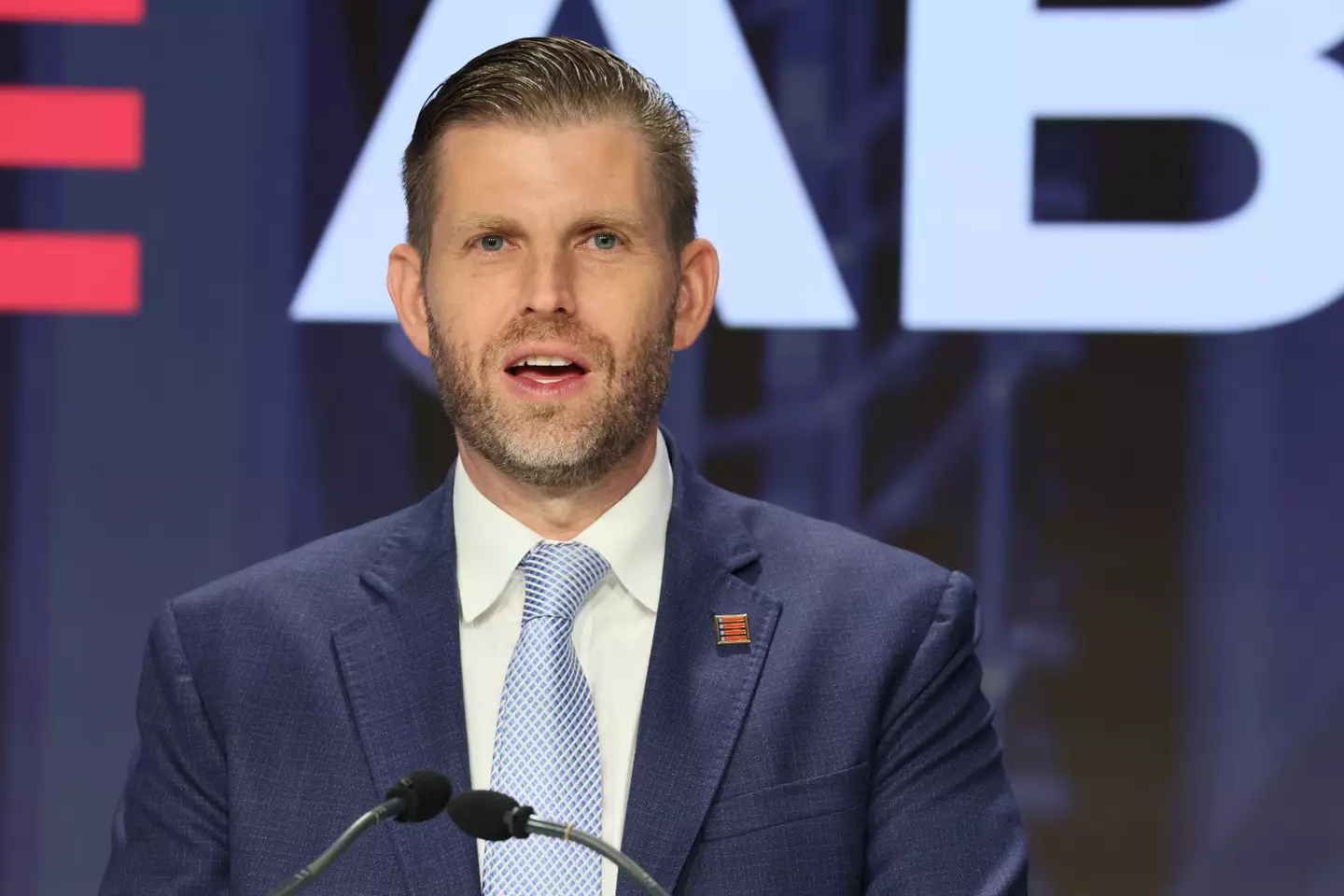 Eric Trump has revealed what was said (Michael M. Santiago/Getty Images)