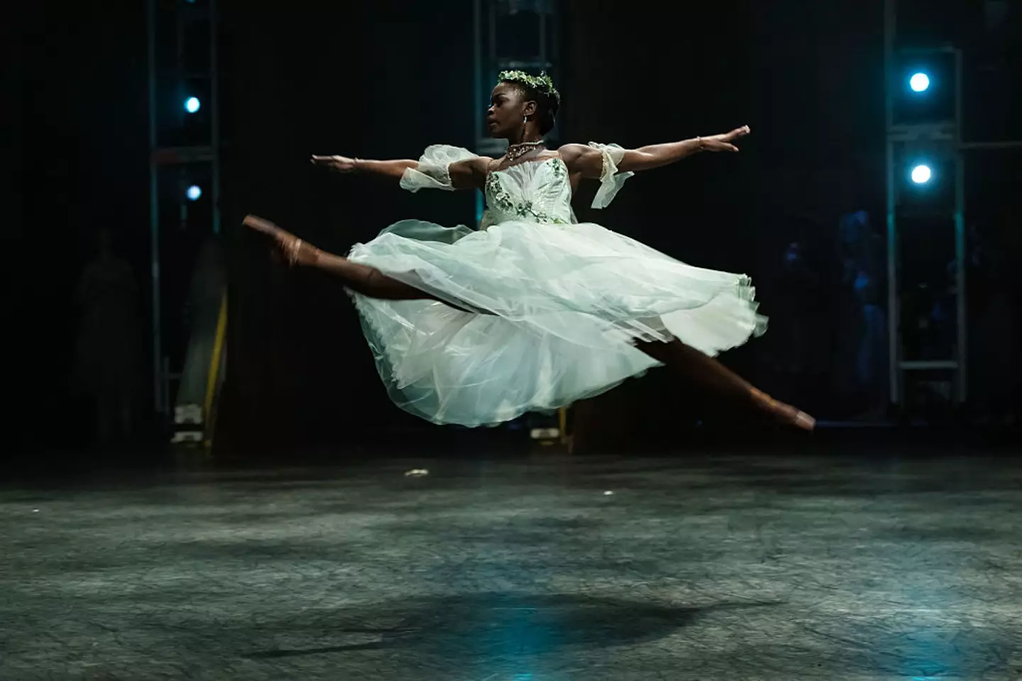 Michaela DePrince performs 'Giselle' with the English National ballet at the Coliseum in London, in 2017 (Ian Gavan/Getty Images)