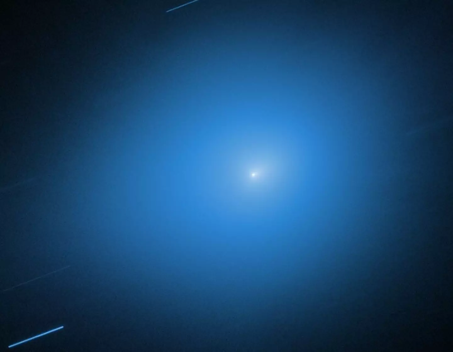 The new image of 3I/ATLAS from the Hubble telescope (NASA, ESA, STScI, D. Jewitt (UCLA). Image Processing: J. DePasquale (STScI))