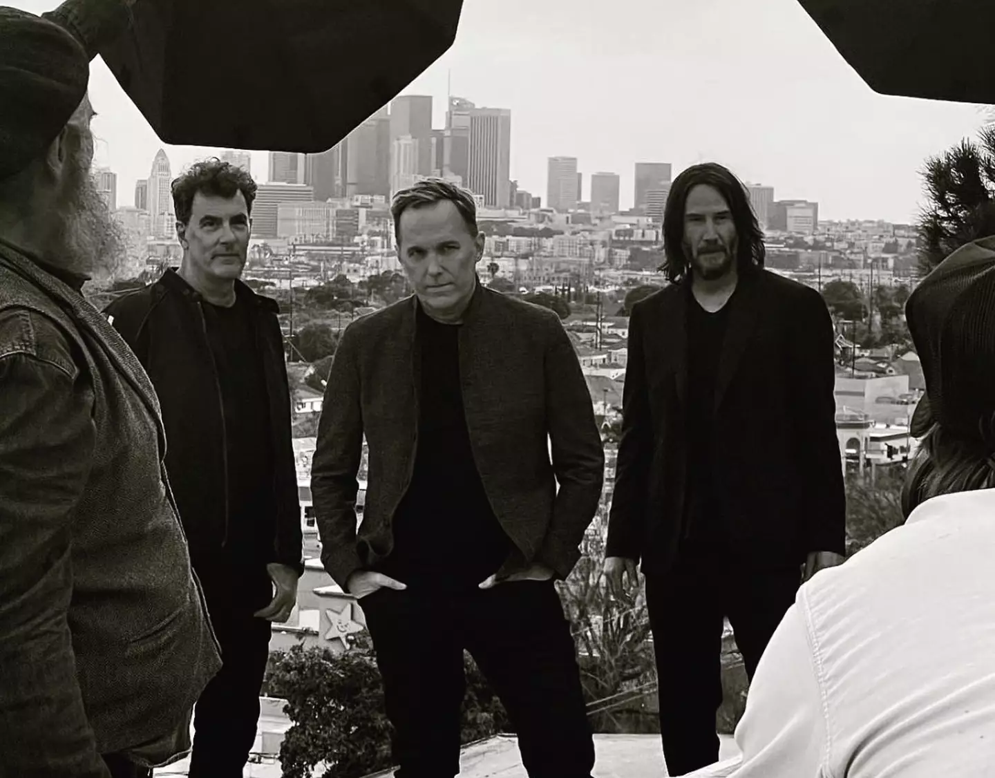 Keanu Reeves has reunited with his old rock band.