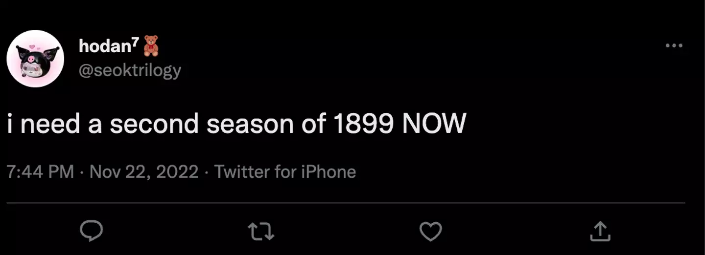 Fans of 1899 are storming Twitter to demand more.