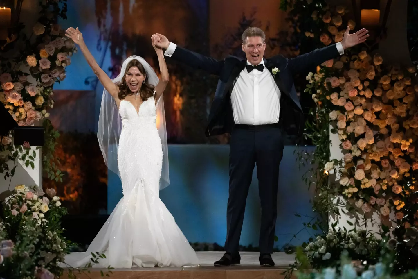 Theresa Nist and Gerry Turner married in a televised ceremony. (Eric McCandless/Disney via Getty Images)