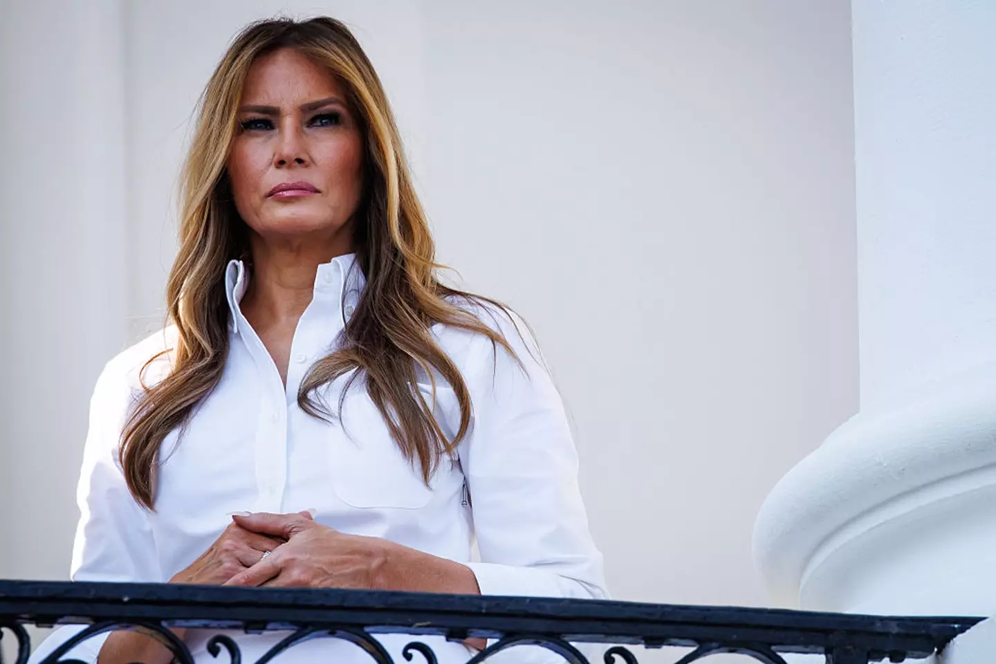 Melania said her conversations with Russia have helped unite families (Samuel Corum/Getty Images)