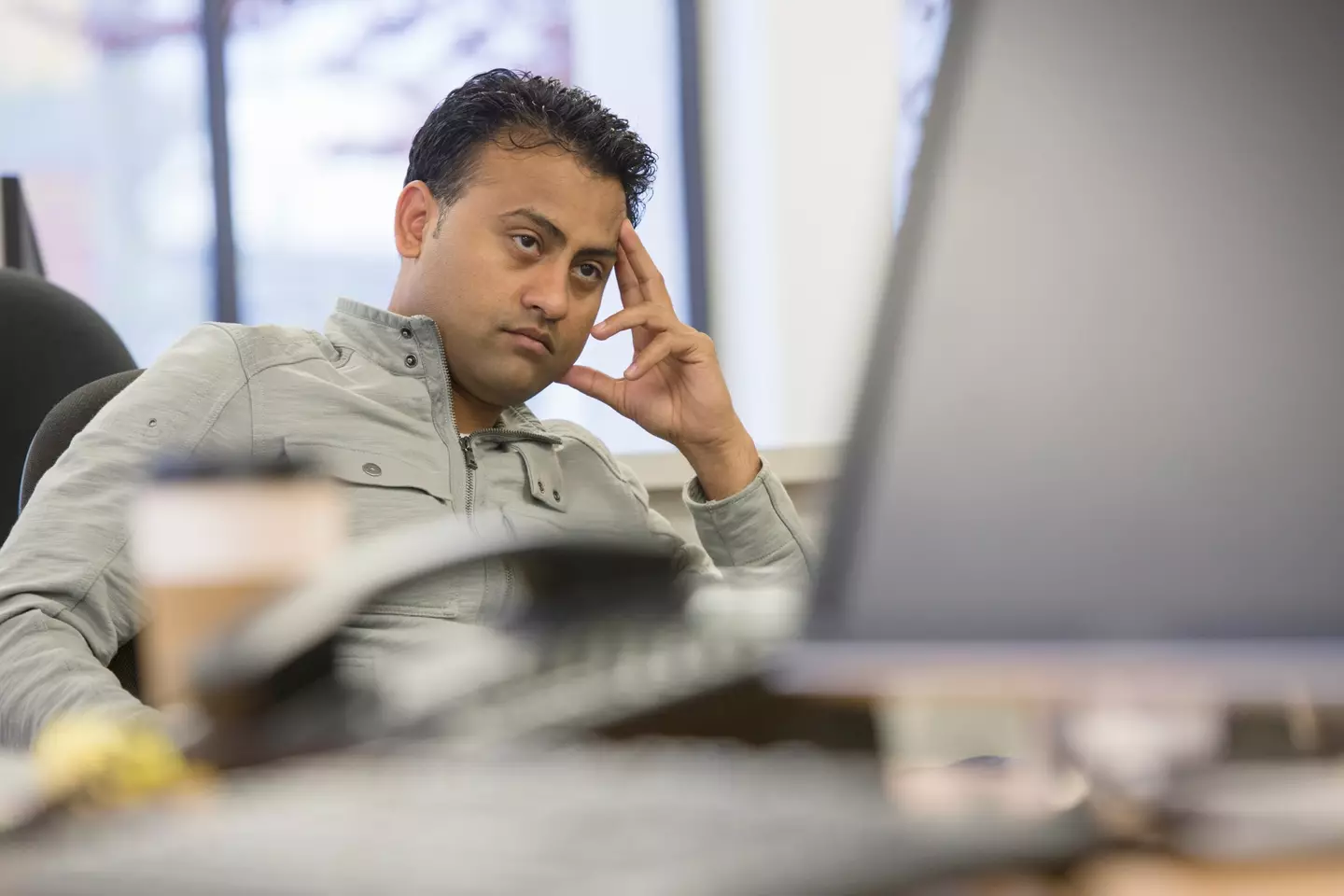 The face you make when you could have done your entire day from home. (Getty Stock Image)