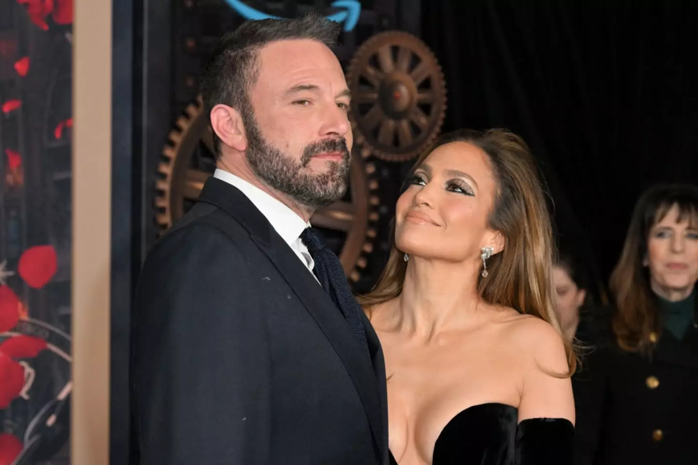 Ben Affleck and Jennifer Lopez pictured in February last year - just months before their split (ROBYN BECK/AFP via Getty Images)