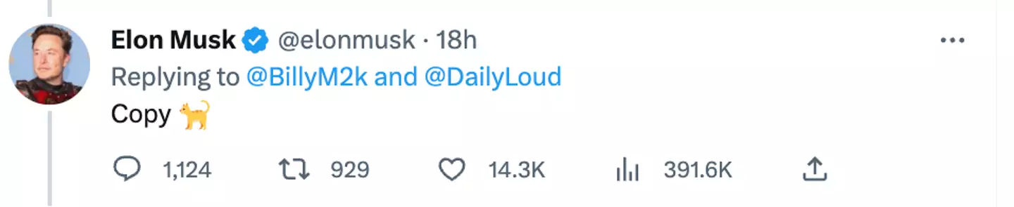 Twitter CEO Elon Musk appeared to take a swipe at Mark Zuckerberg over the plans.