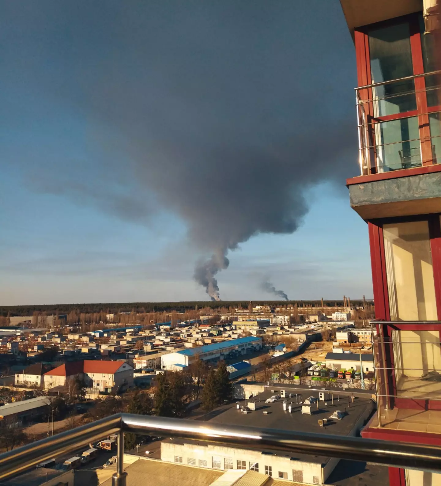 Iryna heard the first blasts when she was in bed sleeping.