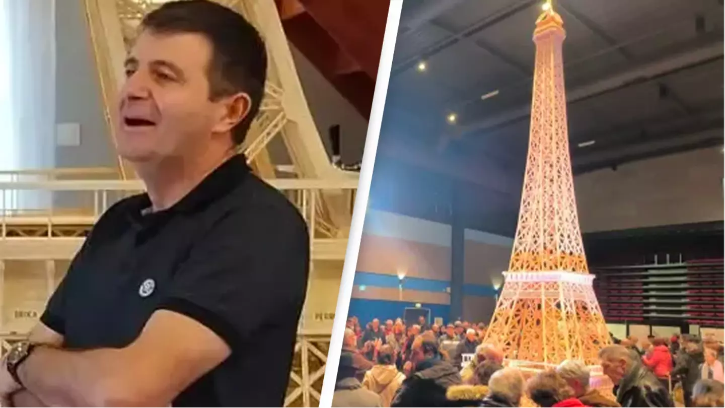 Man who spent eight years building 23ft Eiffel Tower with 700,000 matchsticks has Guinness World Record entry rejected