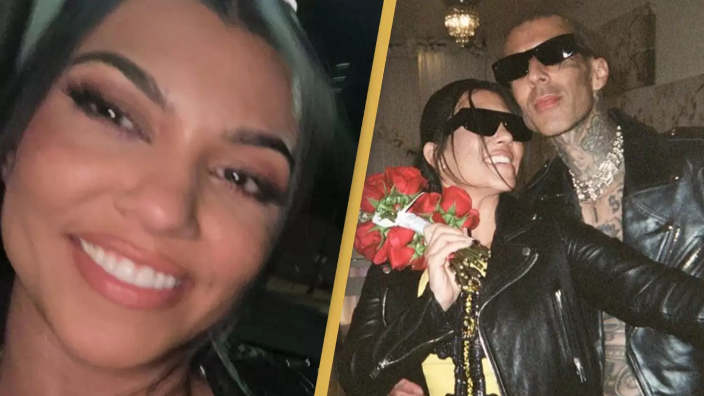 Kourtney Kardashian opens up on being pregnant following epic Travis Barker Blink-182 announcement