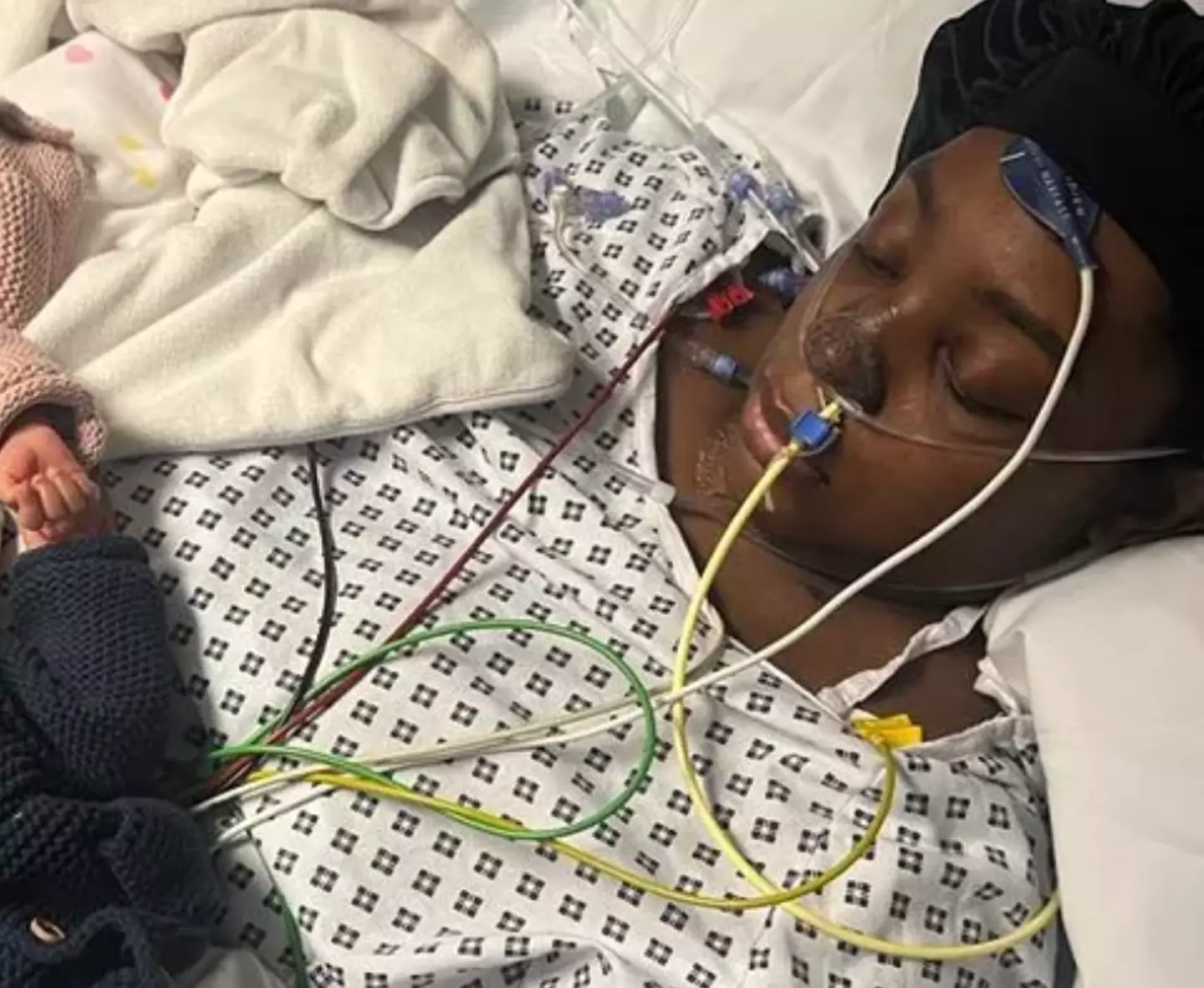 The mom-of-four was left fighting for her life after giving birth in 2023 (GoFundMe)