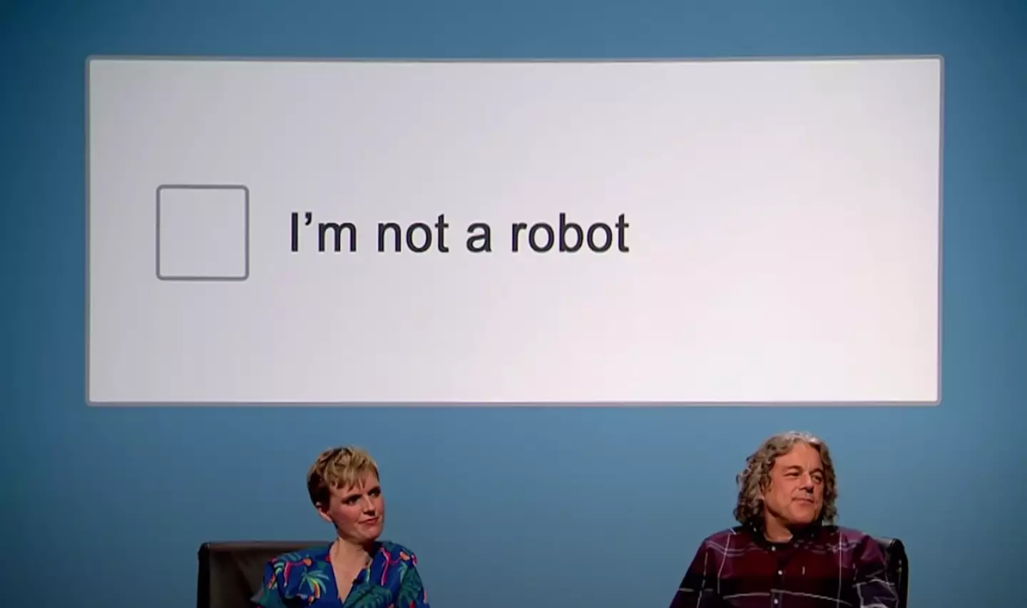 Toksvig explained it's how you behaved before you ticked the box that is analysed.