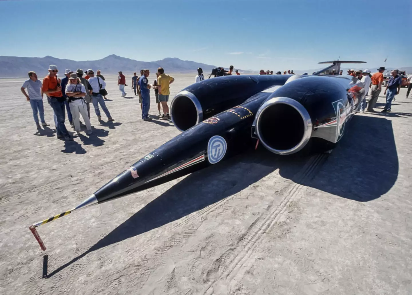 The car was able to break the sound barrier.