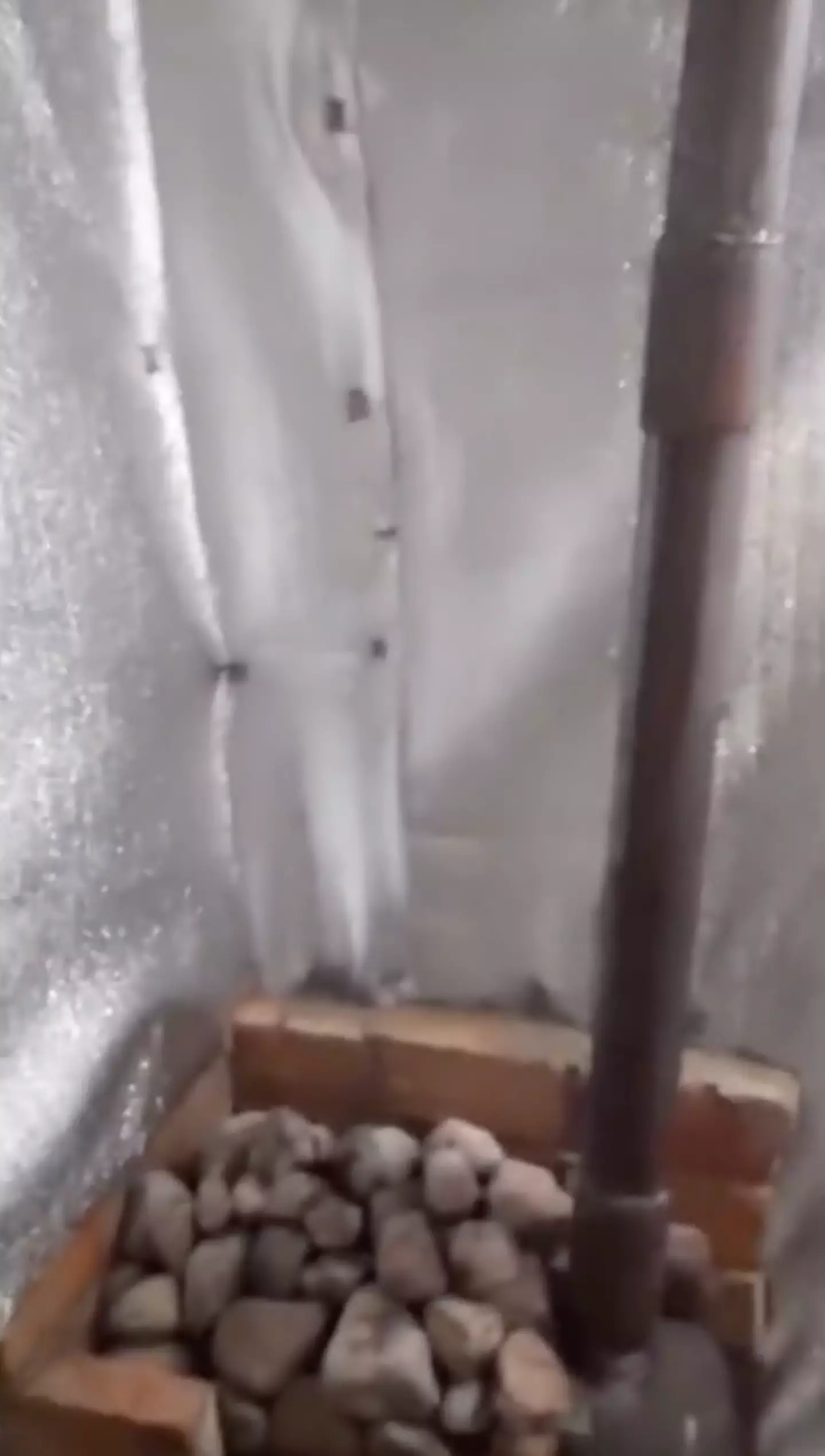 The sauna had everything the troops need.