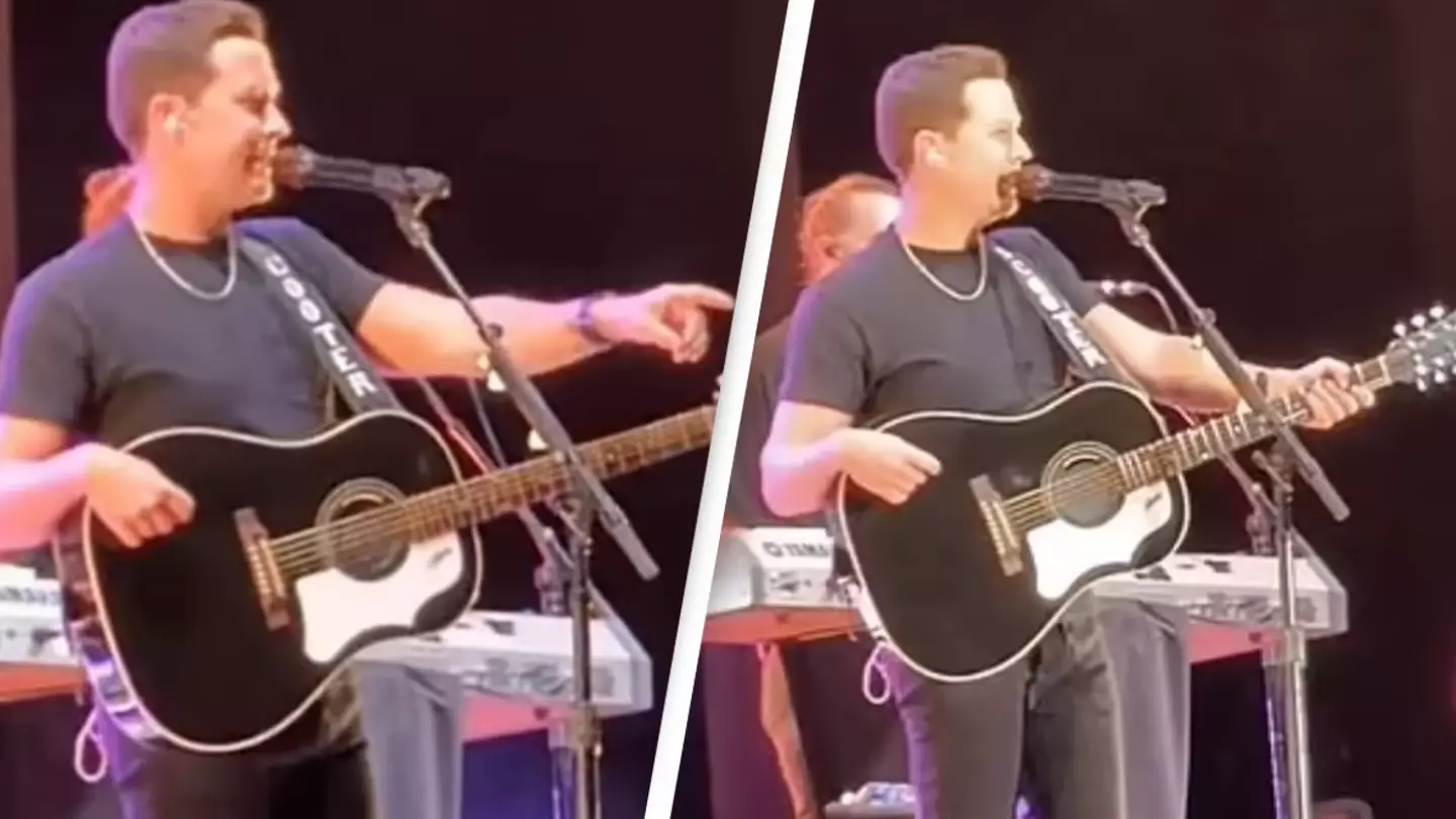 Country singer kicks fan out of concert for 'hitting a woman' during show