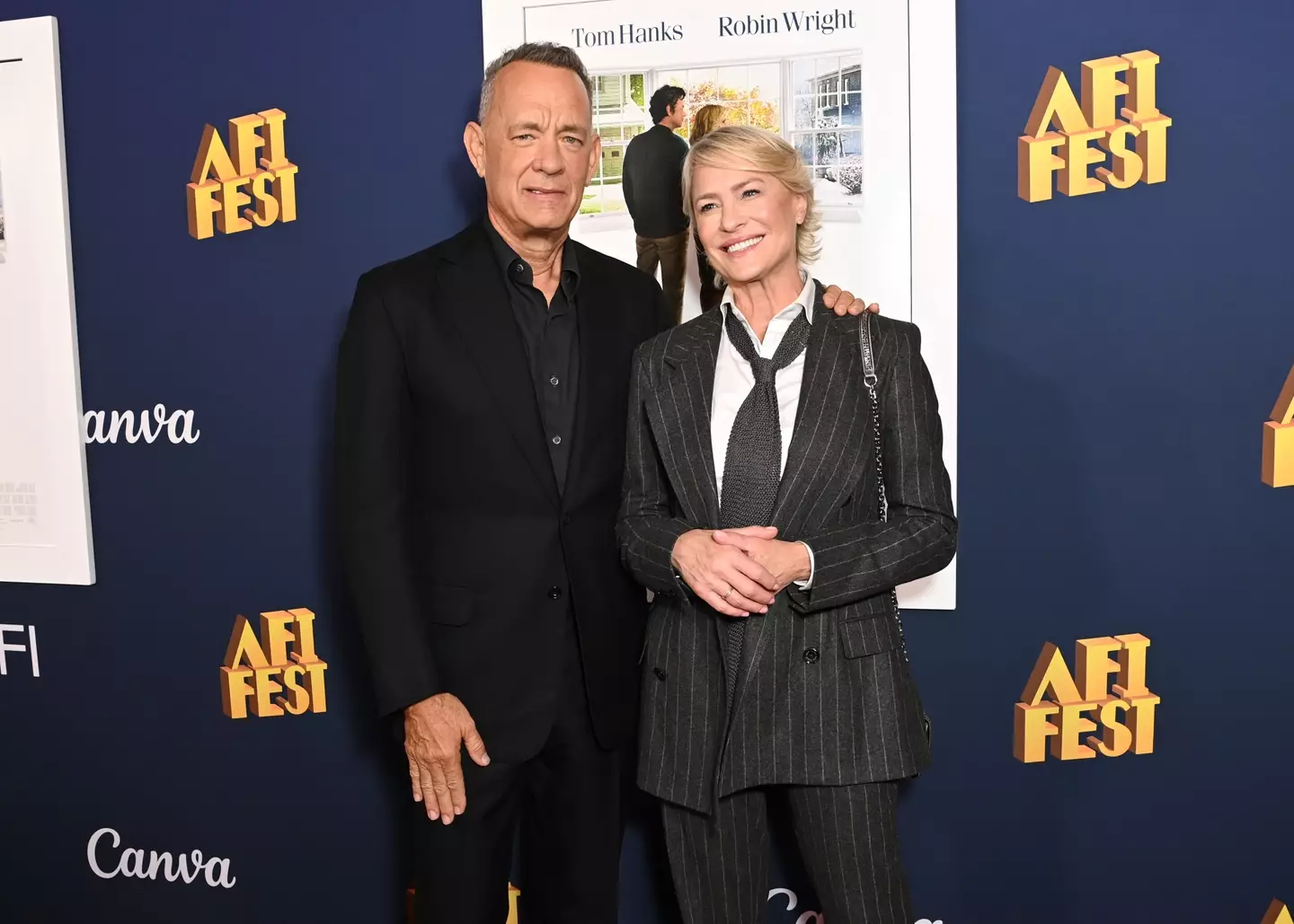 Tom Hanks and Robin Wright have delighted fans by reuniting for a new Robert Zemeckis film (Jon Kopaloff/Getty Images for AFI)