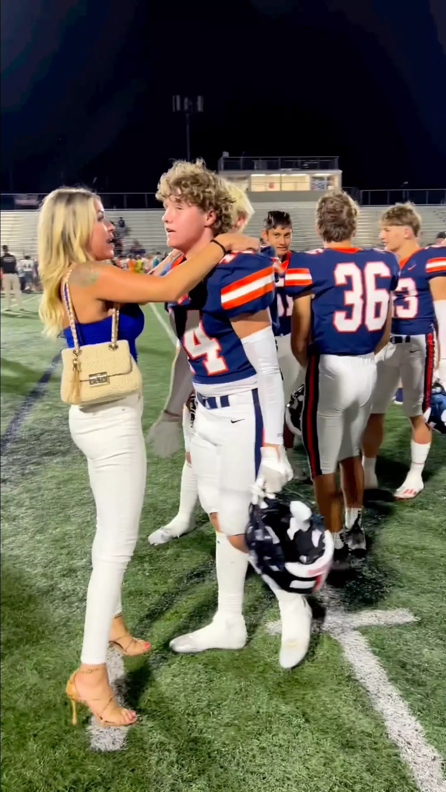 The pair have hit back at comments about the hug.