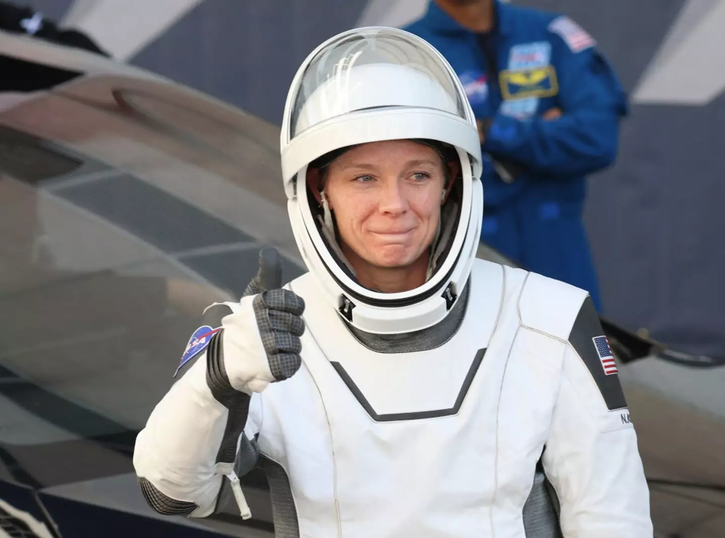 Nichole Ayers piloted the Crew-10 Mission (GREGG NEWTON/AFP via Getty Images)