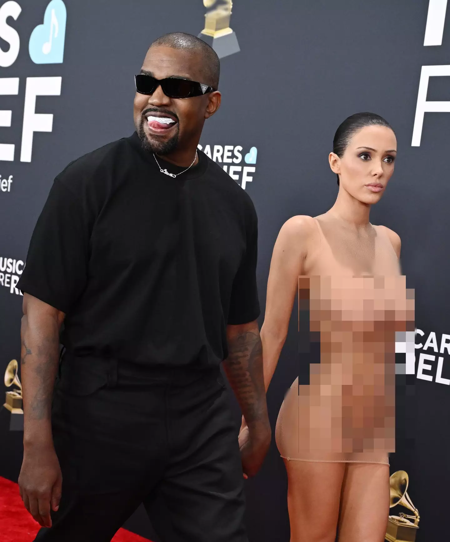 Censori left little to the imagination (Gilbert Flores/Billboard via Getty Images)