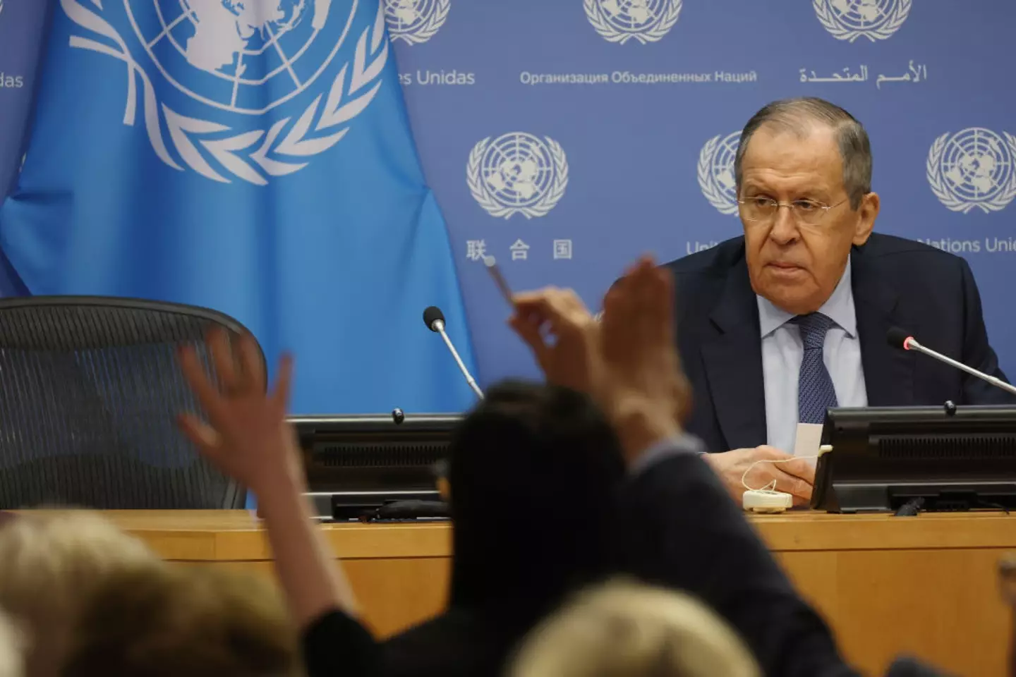 He said the West has been making increasingly common threats against Moscow (Spencer Platt/Getty Images)