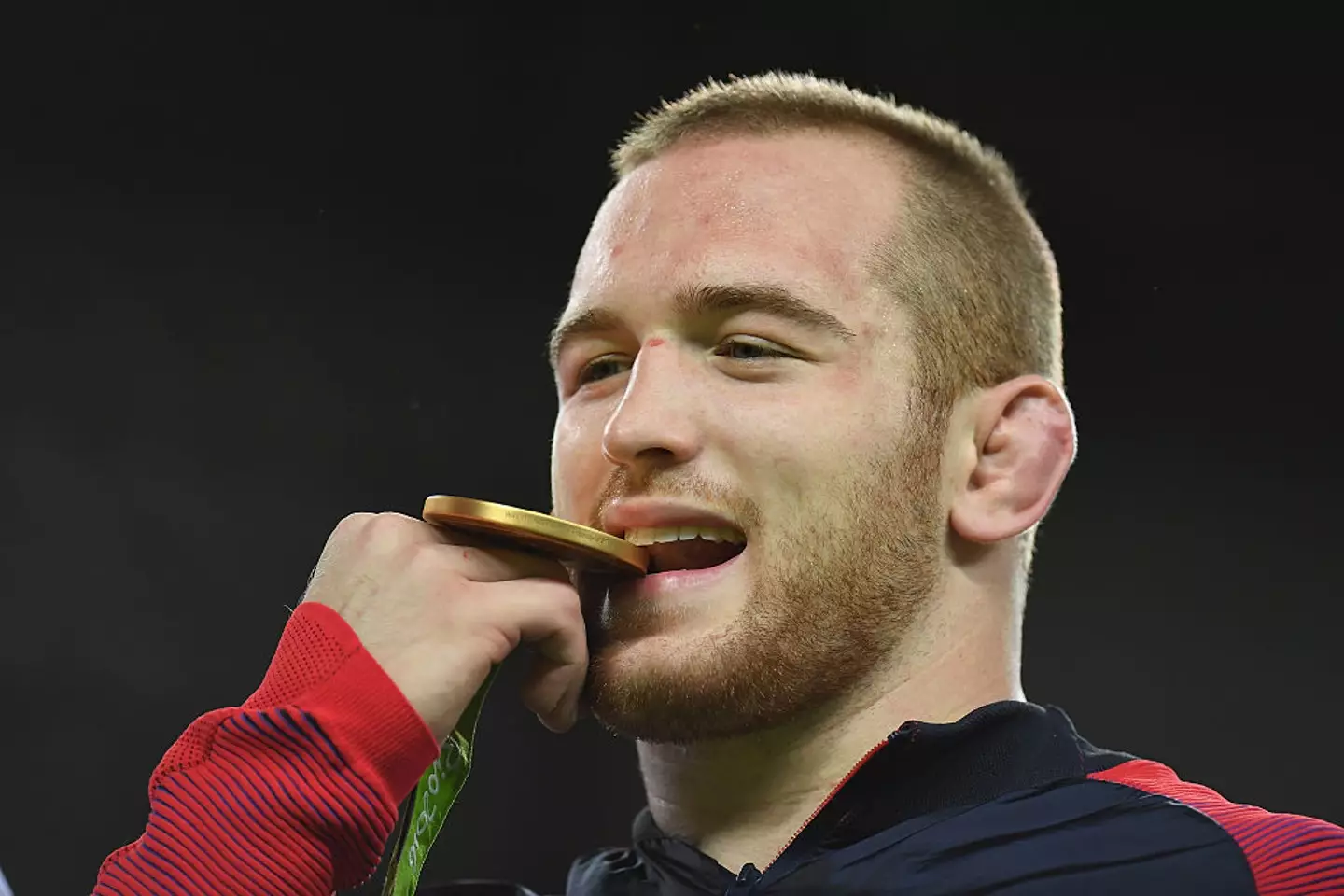Snyder with his gold medal at the 2016 Rio de Janeiro Olympic games (Laurence Griffiths/Getty Images)