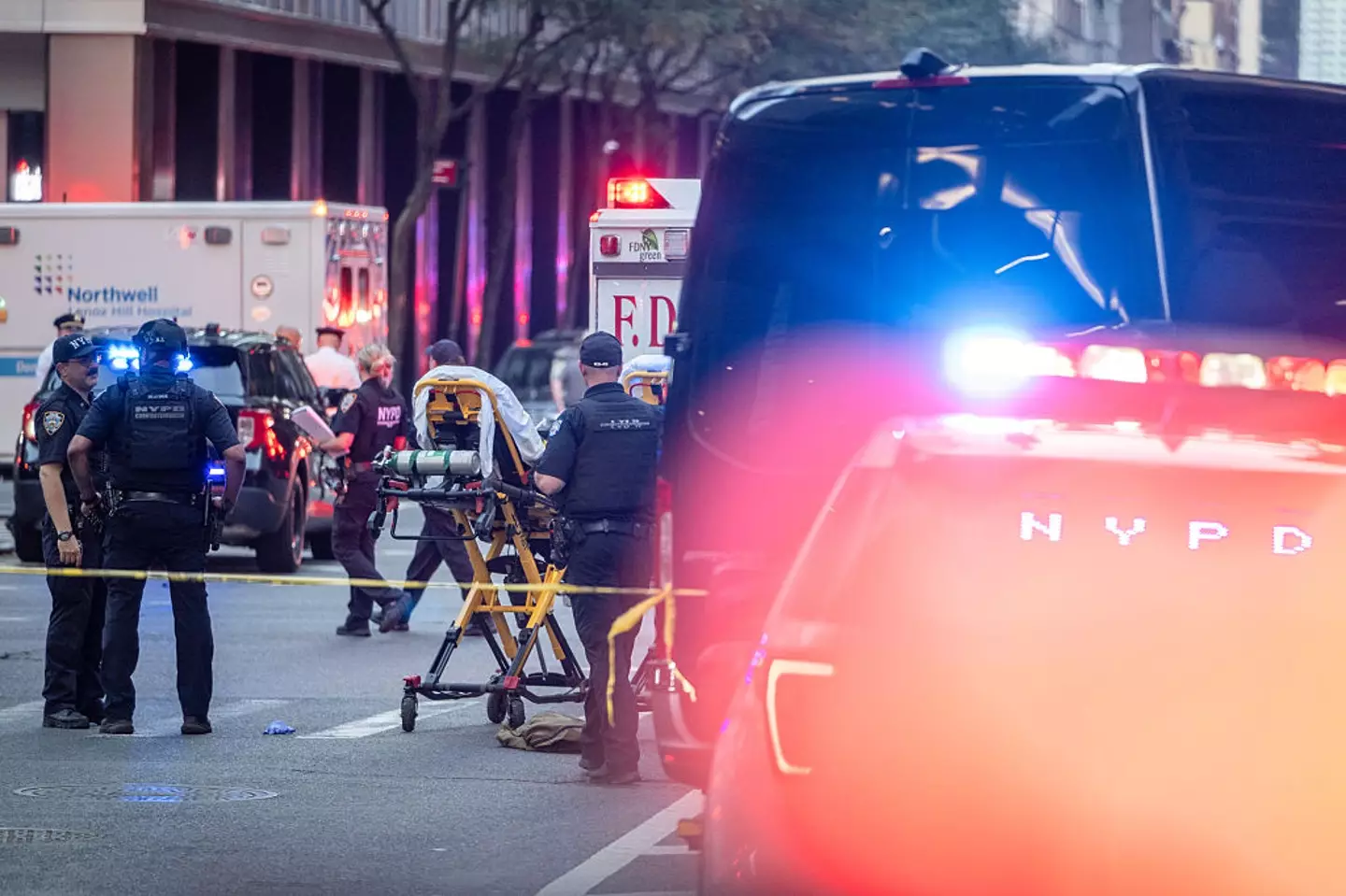 A gunman opened fire in a Manhattan office on July 28 (Victor J. Blue/Bloomberg via Getty Images)