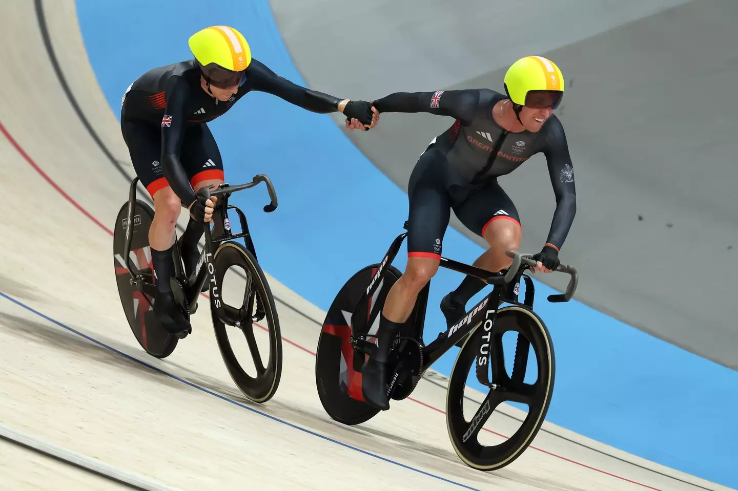 Oliver Wood and Mark Stewart of Team GB. (Tim de Waele/Getty Images)