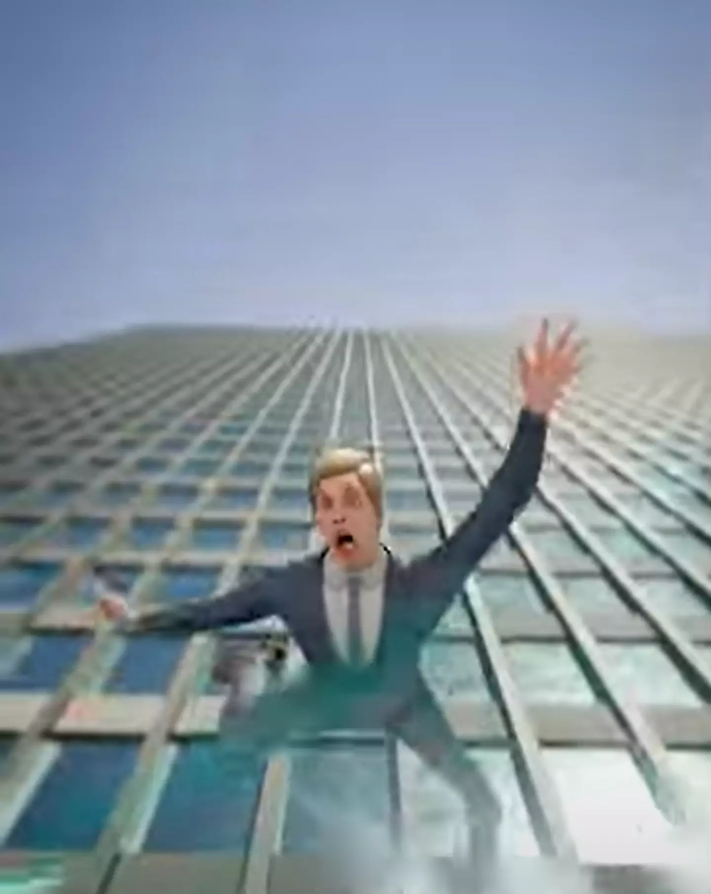 He died after throwing himself into the window (YouTube/@zackdfilms)