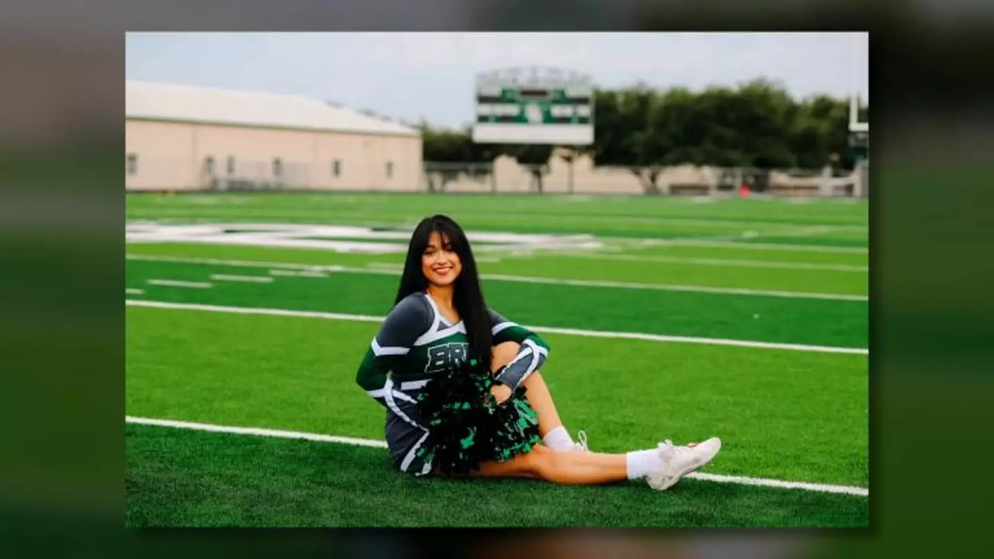 Veliz was on the cheer squad and an academic high flyer. (WFAA)