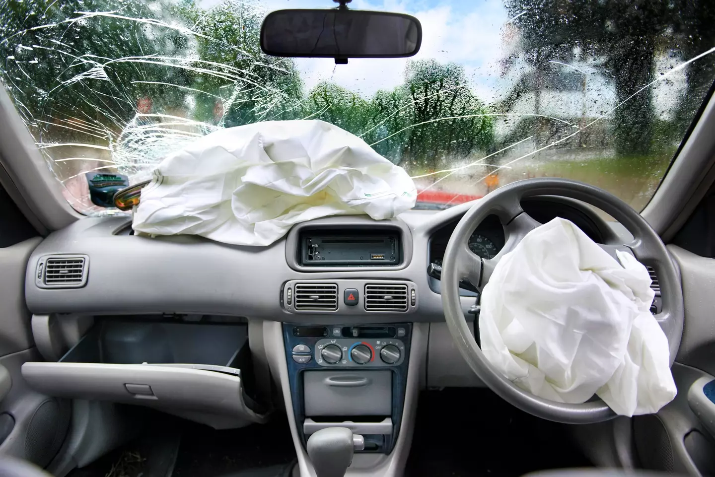 Here's why you should never have your feet on the dashboard when in a moving vehicle.