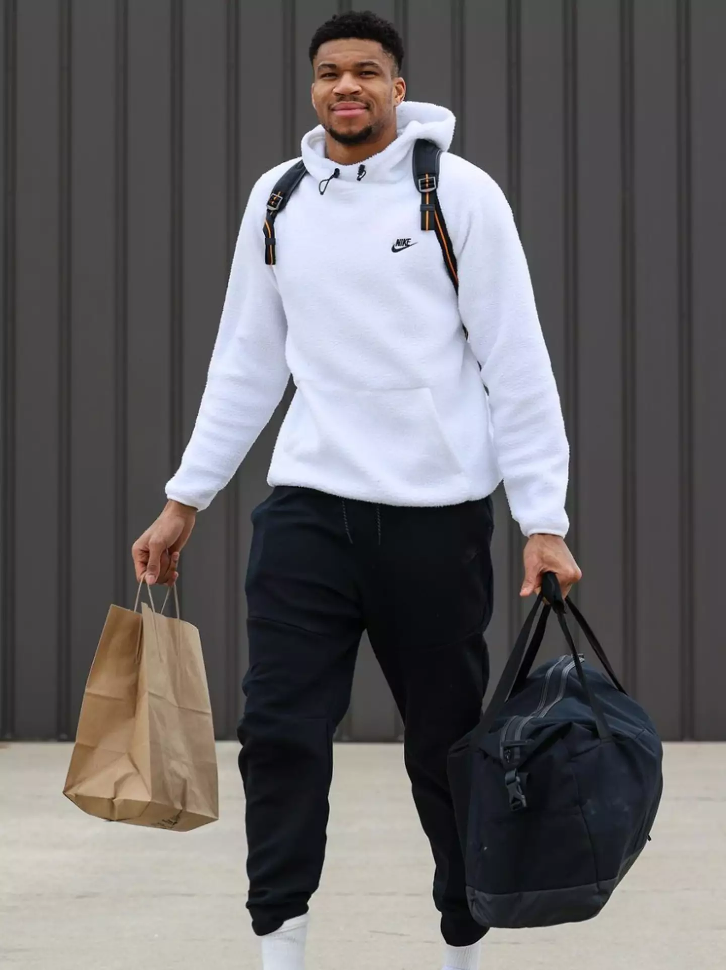 Giannis at 18 would have been carrying cash in those bags.