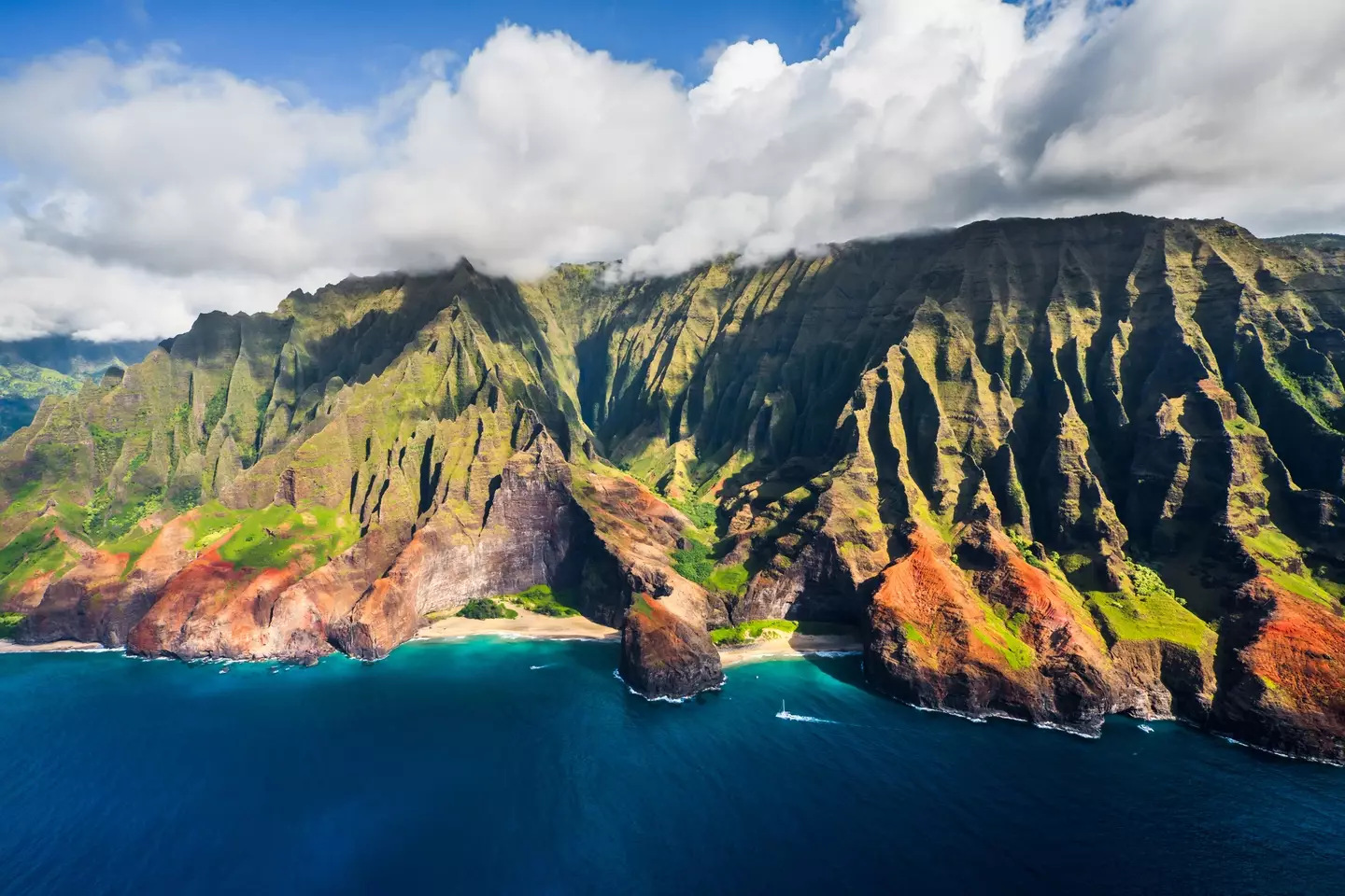 Hawaii formed as a result of a volcanic eruption.