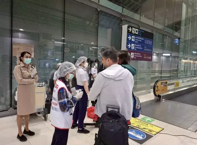 Suvarnabhumi Airport has stepped up health checks similar to COVID-19 measures (Facebook/Suvarnabhumi Airport)