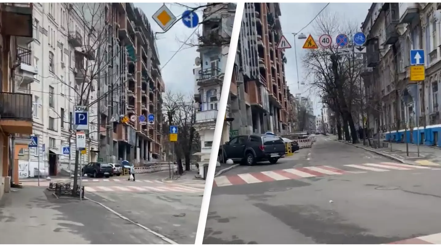 Ukraine: Eerie Footage Captures Just How Desolate Kyiv Streets Are As Putin's Invasion Rages On