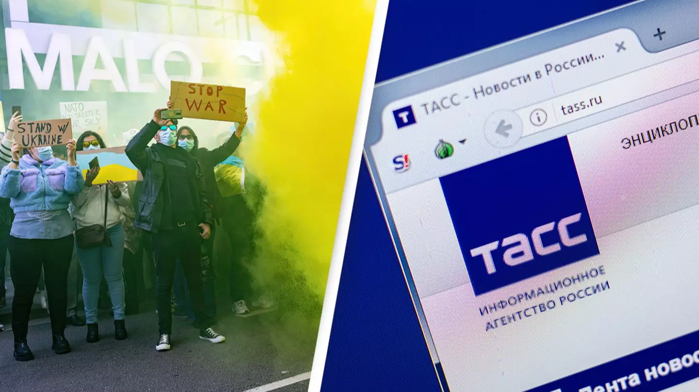 Ukraine: Russian State Media Hacked With Anti-War Message