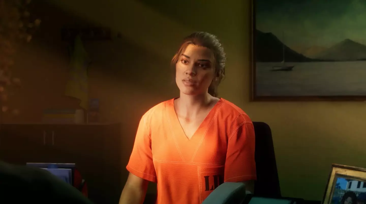 Lucia does appear to be in prison in the trailer.