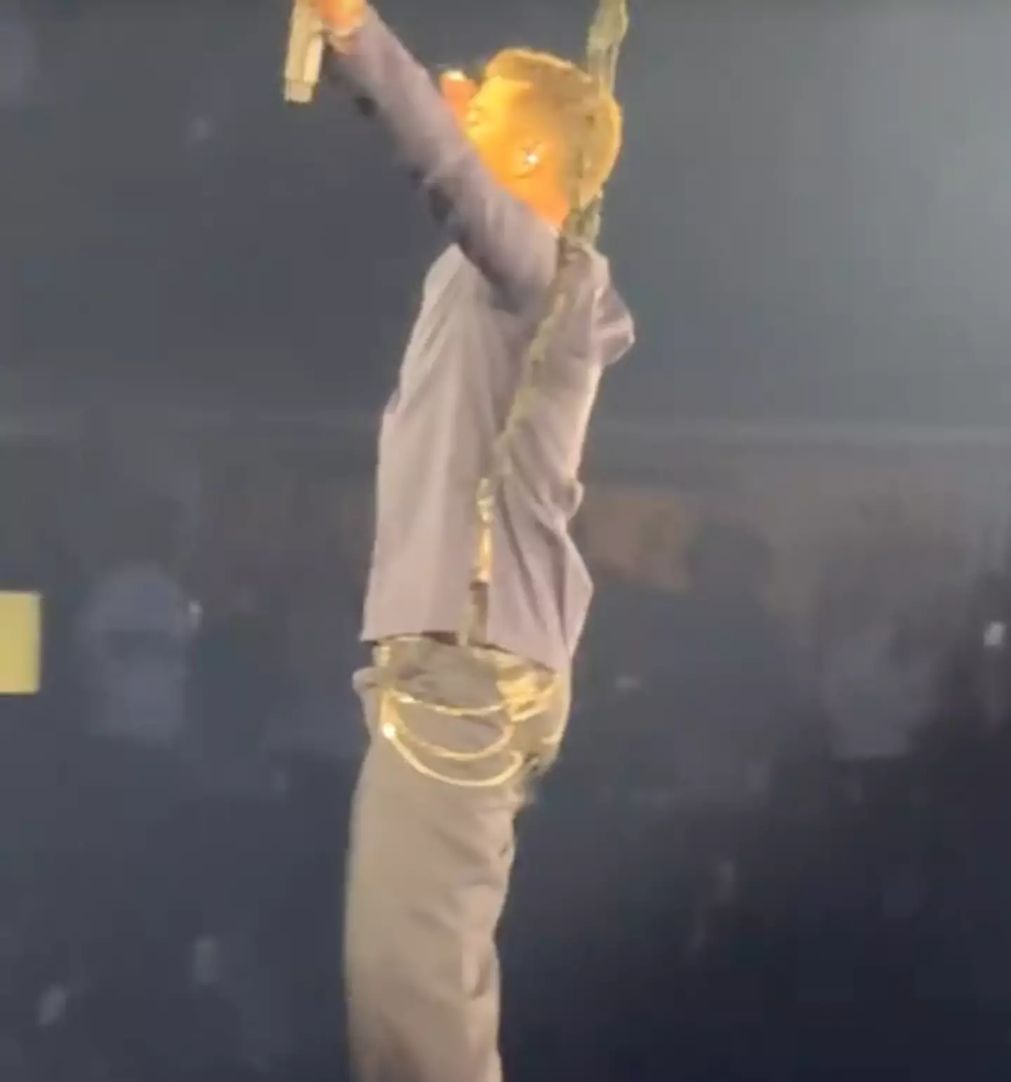 Timberlake suffered a small wardrobe malfunction at a recent show in Nashville, Tennessee (TikTok/jettymay)
