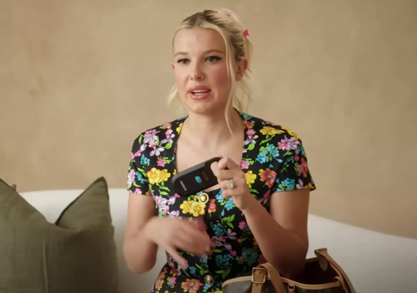 The actor explained it was handy in case she happened upon any stray dogs (Vogue/YouTube)